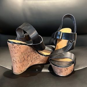 Like new Mossimo black wedges